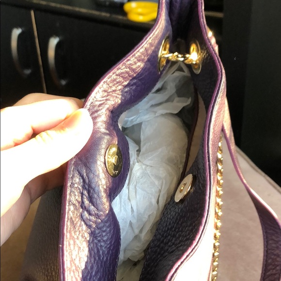 NWOT Michael Kors Purple Crossbody Purse - Picture 6 of 6